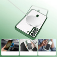 Θήκη για Samsung Galaxy S22, Electro MagSafe, πράσινη + Γυαλί για την οθόνη