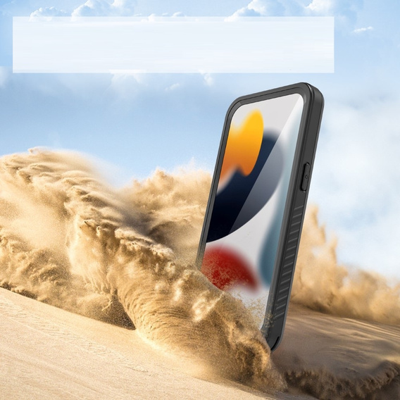 Αδιάβροχη θήκη IP68 για iPhone 15, Redpepper, μαύρη