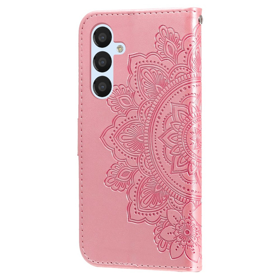 Θήκη με πτερύγιο για Samsung Galaxy A54 5G, Mandala Flower, ροζ rose gold