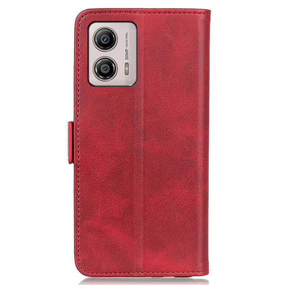 Θήκη με πτερύγιο για Motorola Moto G53 5G / G13 / G23, Wallet, κόκκινη