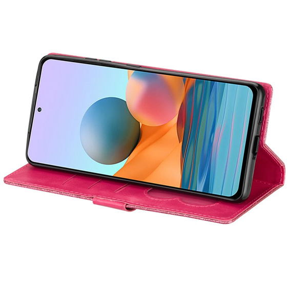 Θήκη με πτερύγιο για Samsung Galaxy A56 5G, Wallet Zipper Pocket Glittery, ροζ