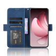 Θήκη με πτερύγιο για Oppo Reno 13 Pro, Card Slot, σκούρο μπλε