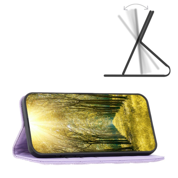 Θήκη με πτερύγιο για Samsung Galaxy S25 Ultra, Wallet, BINFEN COLOR, μωβ