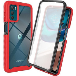 Θήκη για Motorola Moto G42 4G, Shockproof, με μεμβράνη, κόκκινη