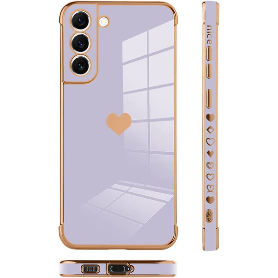 Θήκη για Samsung Galaxy S22, Electro heart, μωβ