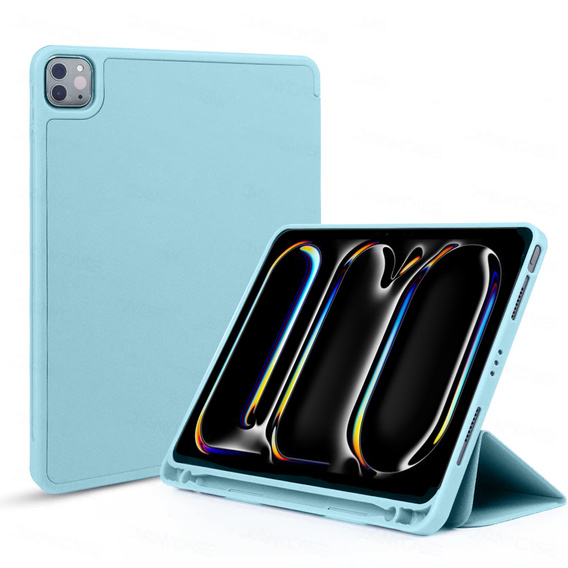 Θήκη για iPad Pro 11 2024, Smartcase με χώρο για γραφίδα, μπλε