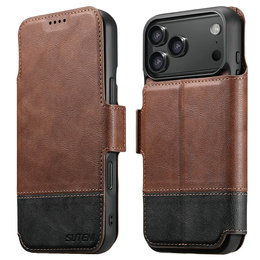 Θήκη 2 σε 1 για iPhone 17 Pro, SUTENI, για MagSafe, καφέ