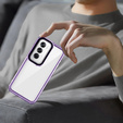 Θήκη για Oppo Reno 12 Pro, Fusion Hybrid, διαφανής / βιολετί
