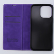 Θήκη για iPhone 15 Pro Max, ERBORD Vintage, πορτοφόλι με πτερύγιο, μωβ