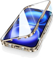 Μαγνητική θήκη MagSafe Dual Glass για iPhone 16, χρυσή