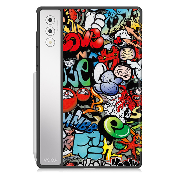 Θήκη για Lenovo Yoga Tab Plus, Smartcase, graffiti