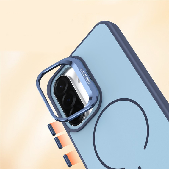 Θήκη Skin-touch με βάση για MagSafe για Samsung Galaxy A57 5G, μπλε