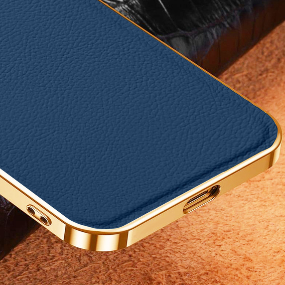 Θήκη για Samsung Galaxy S23 Ultra, Cowhide Leather, σκούρο μπλε
