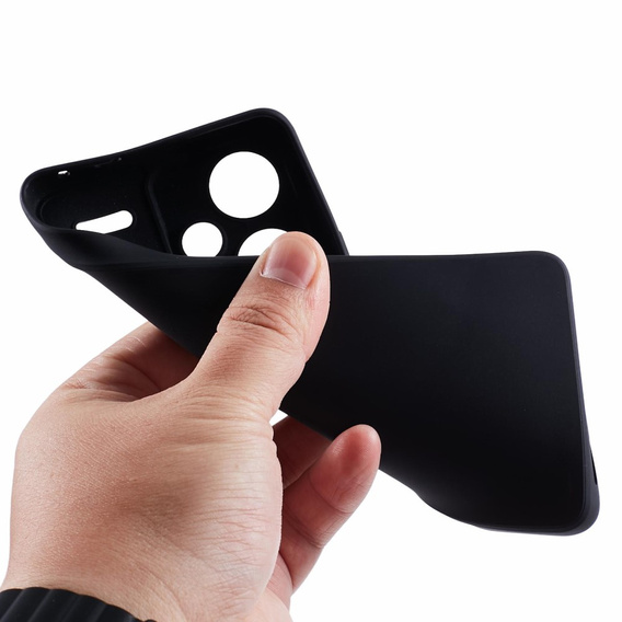 Θήκη για Xiaomi Redmi Note 13 Pro+, Silicone Lite, μαύρη