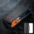 Θήκη με πτερύγιο για Samsung Galaxy S23 Ultra, Carbon LC.IMEEKE, μαύρη