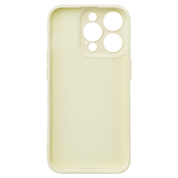 Θήκη για iPhone 15 Pro, Silicone Lite, κρεμ χρώματος