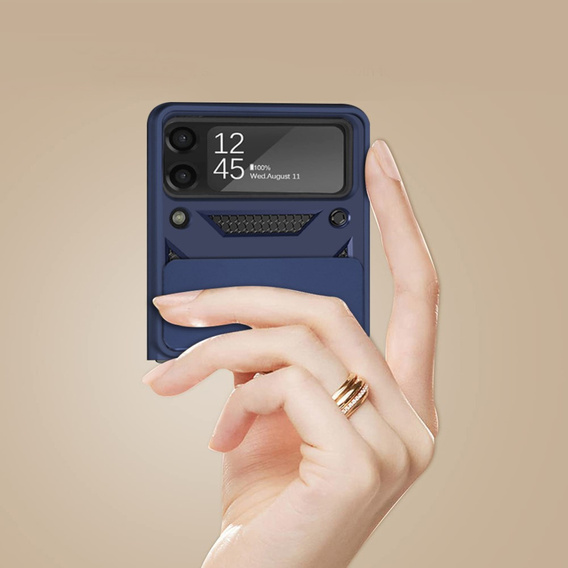 Θήκη για Samsung Galaxy Z Flip3 5G, CamShield Slide, μπλε