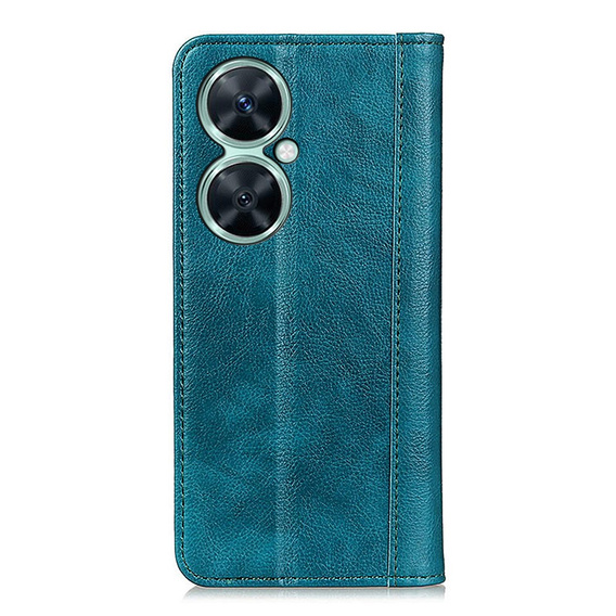 Θήκη για Huawei Nova 11i, Wallet Litchi Leather, πράσινη