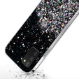 Θήκη για Samsung Galaxy A03s, Glittery, μαύρη