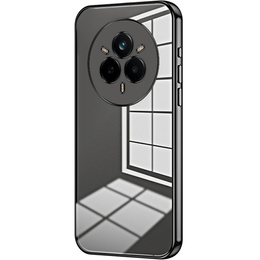 Η θήκη για το Realme 14 Pro 5G, Electroplating Frame, διαφανής / μαύρη