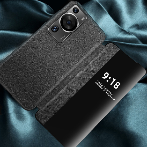Η αναδιπλούμενη θήκη για το Huawei P60 Pro, Side View, μαύρη