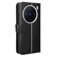 Θήκη με πτερύγιο για Vivo X200 Pro 5G, Crazy Horse Wallet, μαύρη