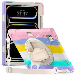 Θωρακισμένη θήκη για Apple iPad Pro 13" 7 gen. 2024 (A2925, προστατευτική 360 με χώρο για γραφίδα, πολύχρωμη