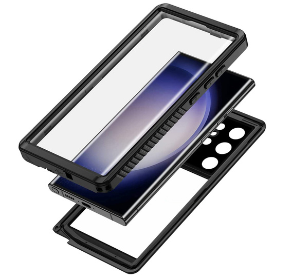 Αδιάβροχη θήκη IP68 για το Samsung Galaxy S23 Ultra, μαύρη