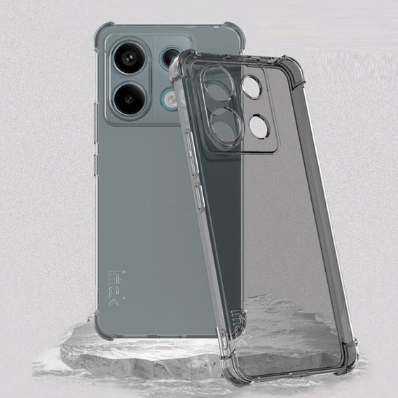 IMAK Θήκη για Xiaomi Redmi Note 13 Pro 5G, Dropproof, διαφανής / μαύρη