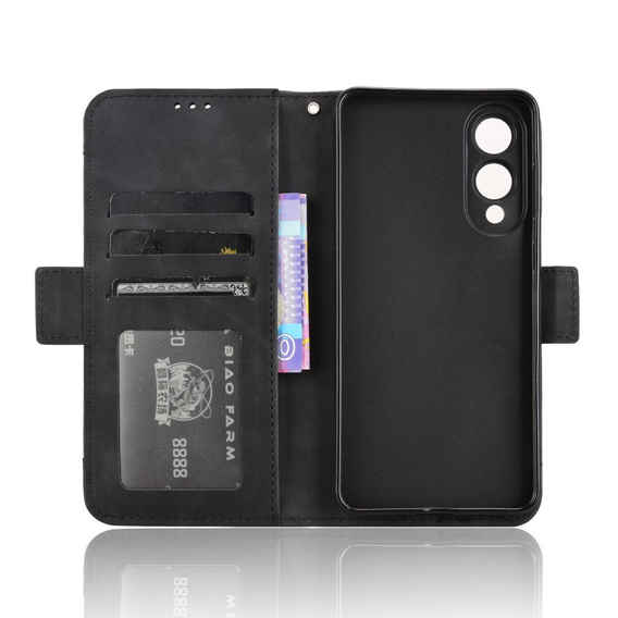 Θήκη με πτερύγιο για Samsung Galaxy S25 Edge, Card Slot, μαύρη