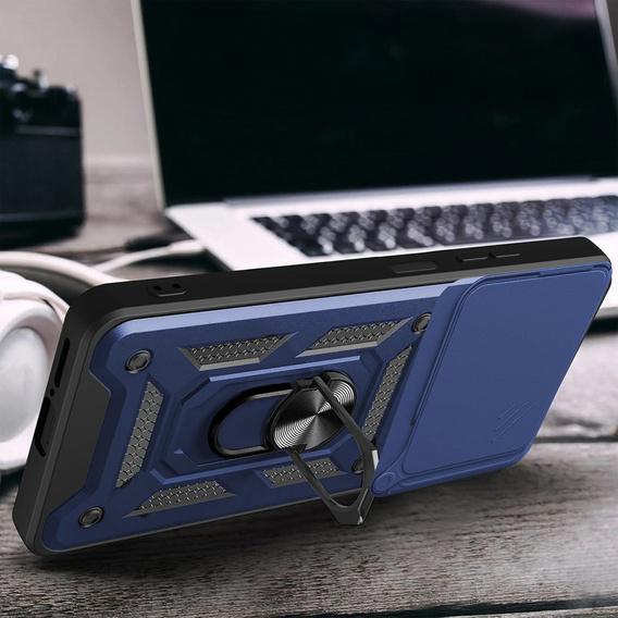 Θήκη για Honor 400 Pro 5G, CamShield Slide, μπλε