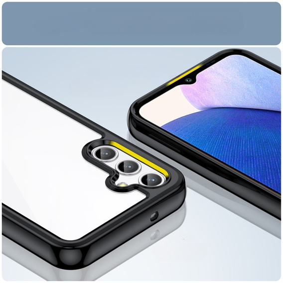 Θήκη για Samsung Galaxy A14 4G/5G, Fusion Hybrid, διαφανής / μαύρη