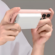 Θήκη για iPhone 16 Plus, για MagSafe, ERBORD Μatt Case, ροζ + Γυαλί οθόνης