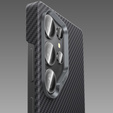 θήκη BENKS Kevlar για Samsung Galaxy S25 Ultra, για MagSafe, Carbon Fiber, μαύρη