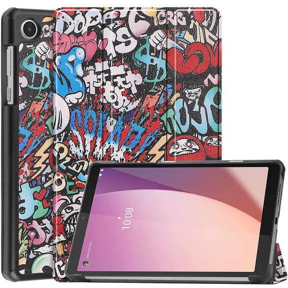Θήκη για Lenovo Tab M8 Gen 4 TB-300FU, Smartcase, graffiti
