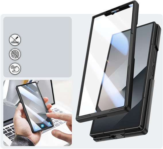 Γυάλινη θήκη με πλήρη προστασία 360° για Samsung Galaxy Z Fold7 5G