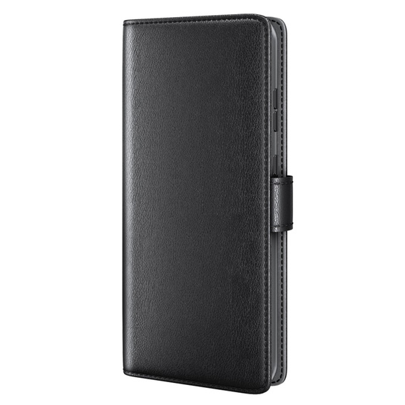 θήκη με πτερύγιο για Samsung Galaxy A35 5G, Split Leather, μαύρη