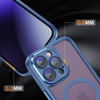 Θήκη για iPhone 14 Pro, ERBORD Impact Guard, MagSafe, μπλε
