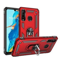 θωρακισμένη θήκη για Huawei P30 Lite, Nox Case Ring, κόκκινη