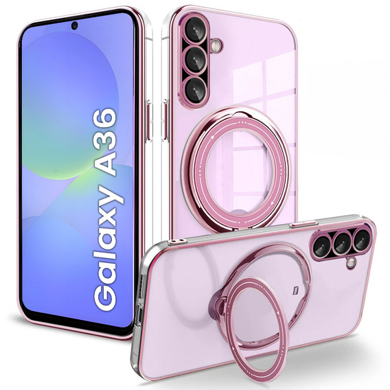 Μαγνητική θήκη για Samsung Galaxy A36 5G, για MagSafe, ροζ