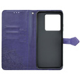 Θήκη με πτερύγιο για Xiaomi Poco X6 5G, Mandala, μωβ