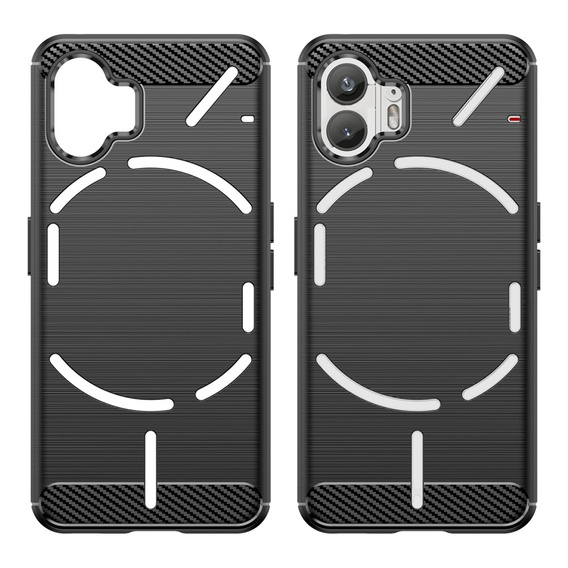 Θήκη για Nothing Phone 2, Carbon, μαύρη