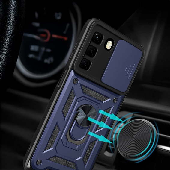 Θήκη για Infinix Hot 50 Pro+ 4G, CamShield Slide, μπλε