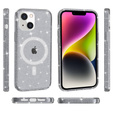 θήκη για iPhone 14 Plus, Glittery, για MagSafe, μαύρη