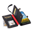 Θήκη με πτερύγιο για Xiaomi Redmi 14C / Xiaomi Poco C75, Wallet Zipper Pocket, μαύρη