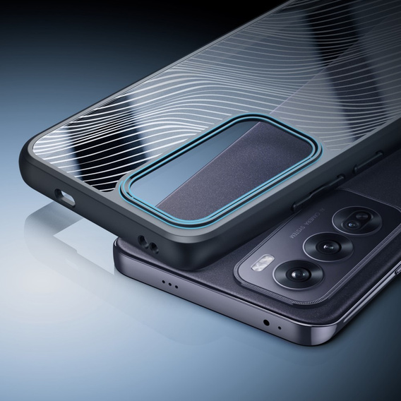 θήκη DuxDucis για το Oppo Reno 12, Aimo Case, διαφανής / μαύρη
