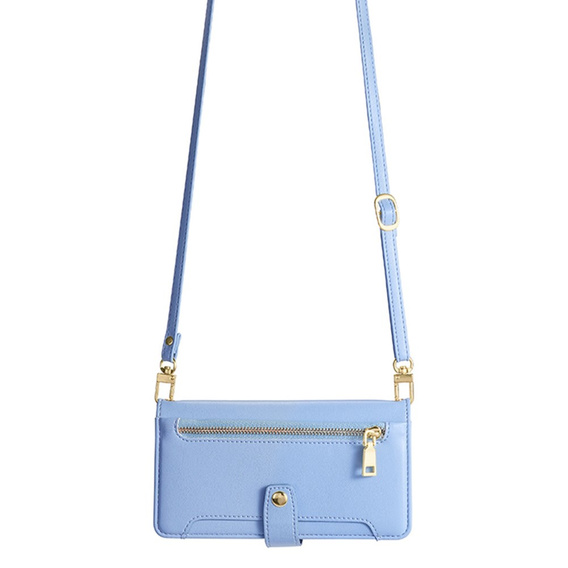 Θήκη με πτερύγιο για Oppo Reno 11F 5G, Wallet Zipper Pocket, μπλε