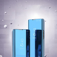 Θήκη για Samsung Galaxy A15, Clear View, μαύρη + γυαλί 9H