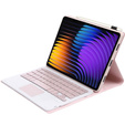 Θήκη πληκτρολογίου για Xiaomi Pad 7 / 7 Pro, TouchPad, ροζ
