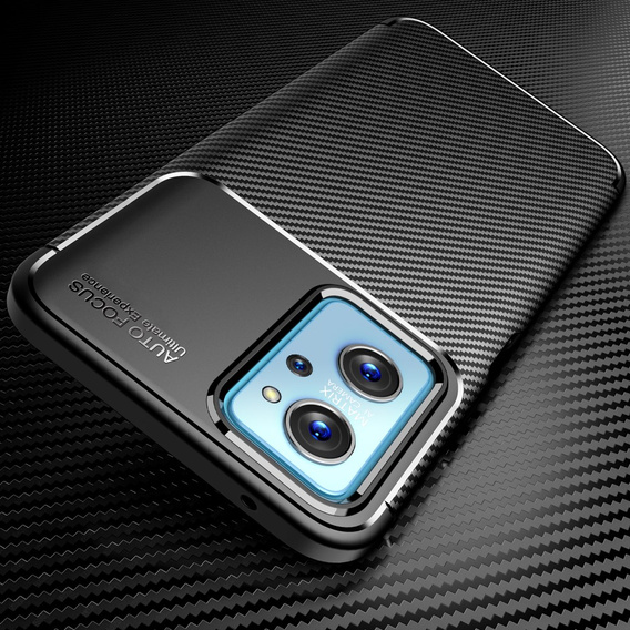 Θήκη για Realme 9i / Oppo A96 / Oppo A36, Carbon Gel, μαύρη